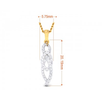 Feni Diamond Pendant in Gold
